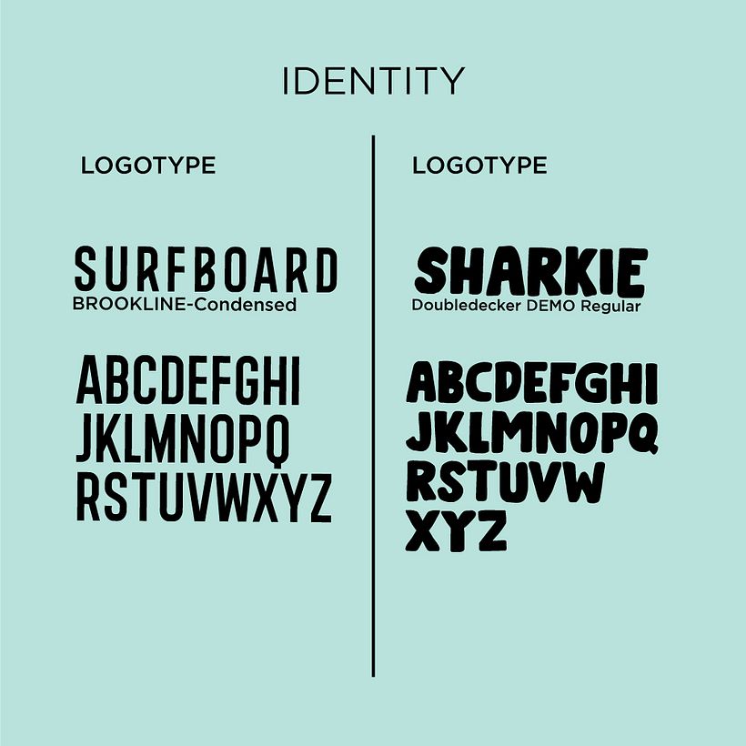 My project in Vector Illustration for Amateurs course (SHARKIE SURFBOARD) 2