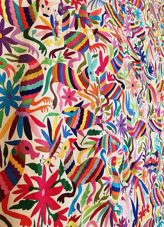 Traditional Mexican Tenango embroidery. Photo: Danya OC