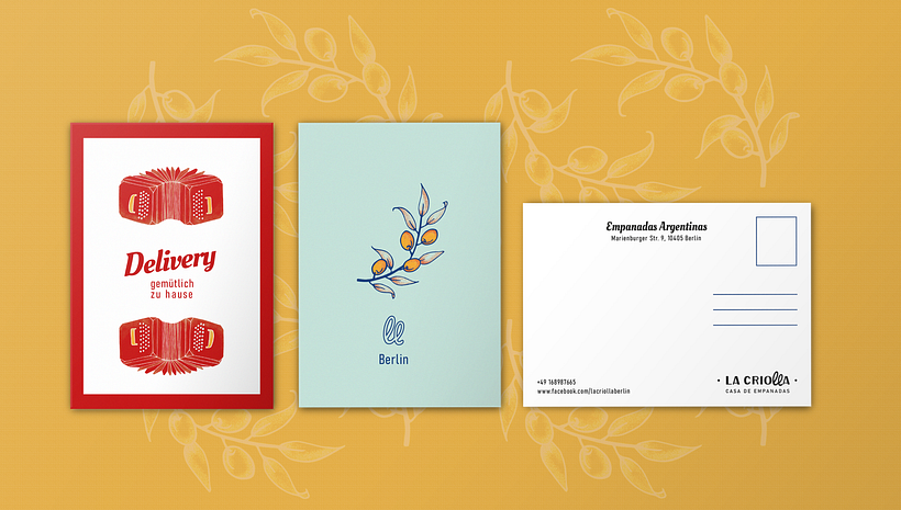 La criolla: Casa de empanadas - Design gráfico