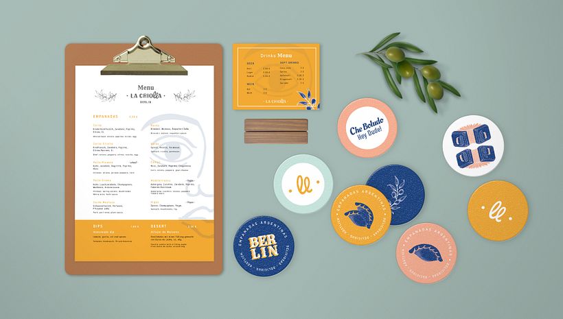 La criolla: Casa de empanadas - Design gráfico