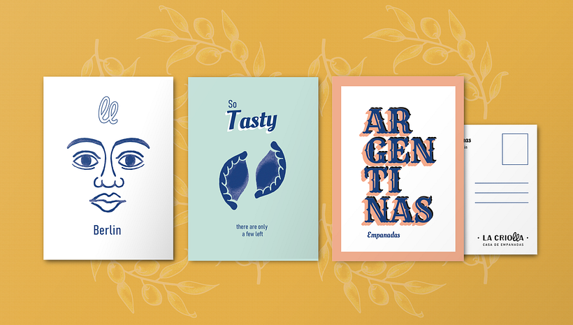 La criolla: Casa de empanadas - Design gráfico