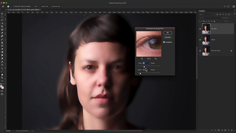 Tutorial Photoshop: retoque e tratamento de pele passo a passo 4
