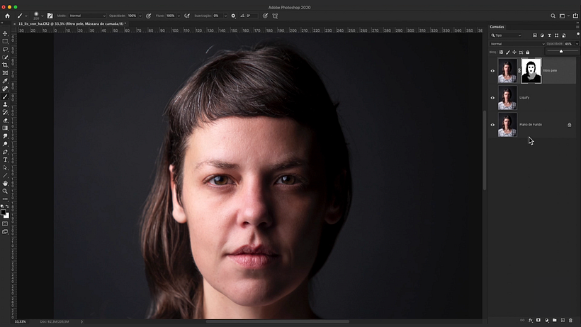 Tutorial Photoshop: retoque e tratamento de pele passo a passo 7