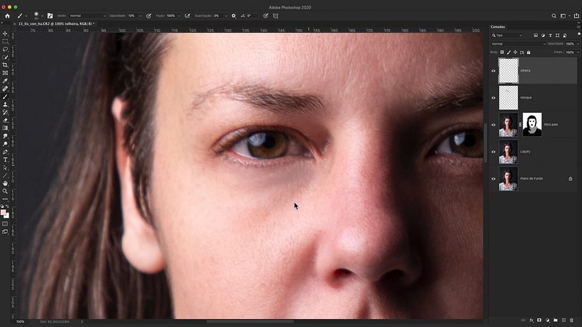 Tutorial Photoshop: retoque e tratamento de pele passo a passo 18