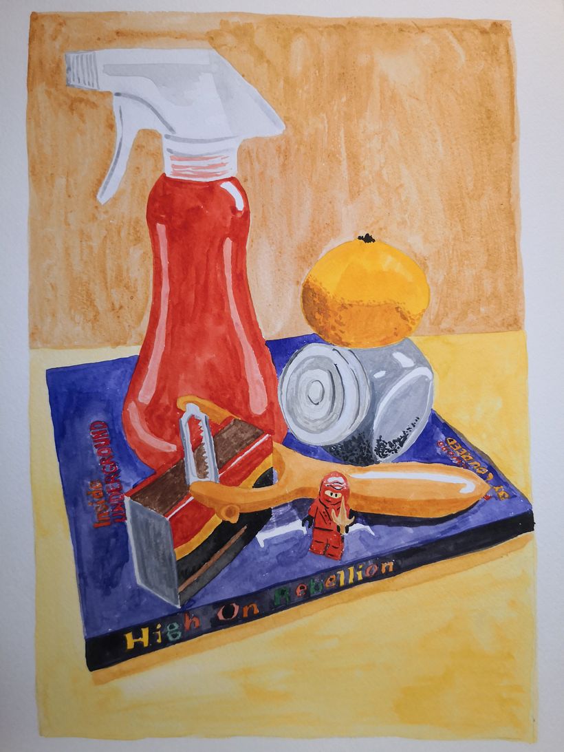 Meu projeto do curso: Natureza-morta contemporânea com aquarela -1