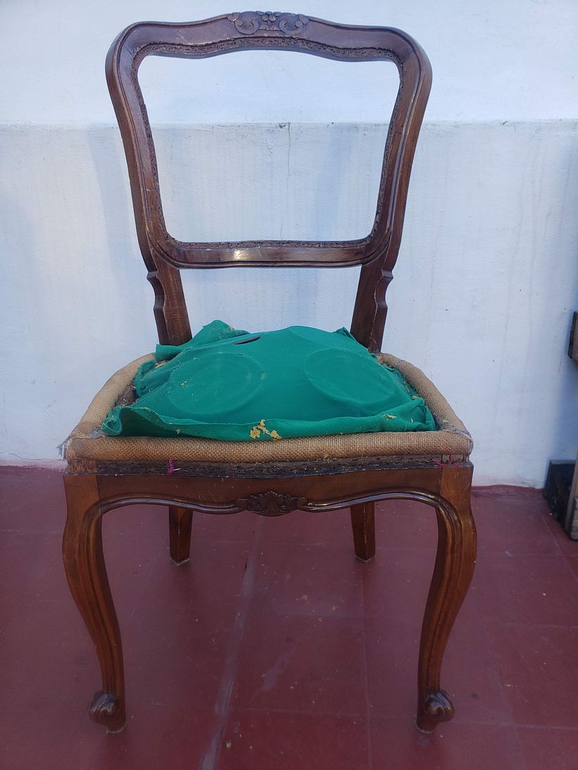 asi estaban las resortes, y la tela era muy finita