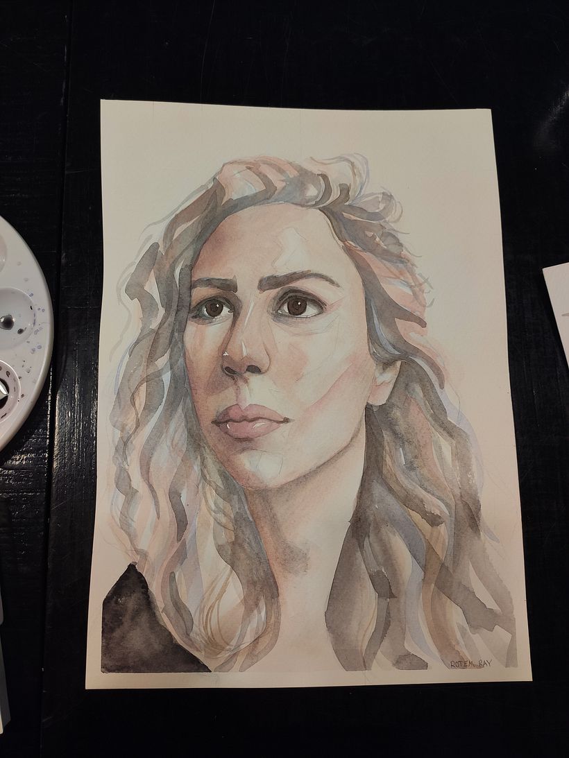 My project in Artistic Portrait with Watercolors course 1