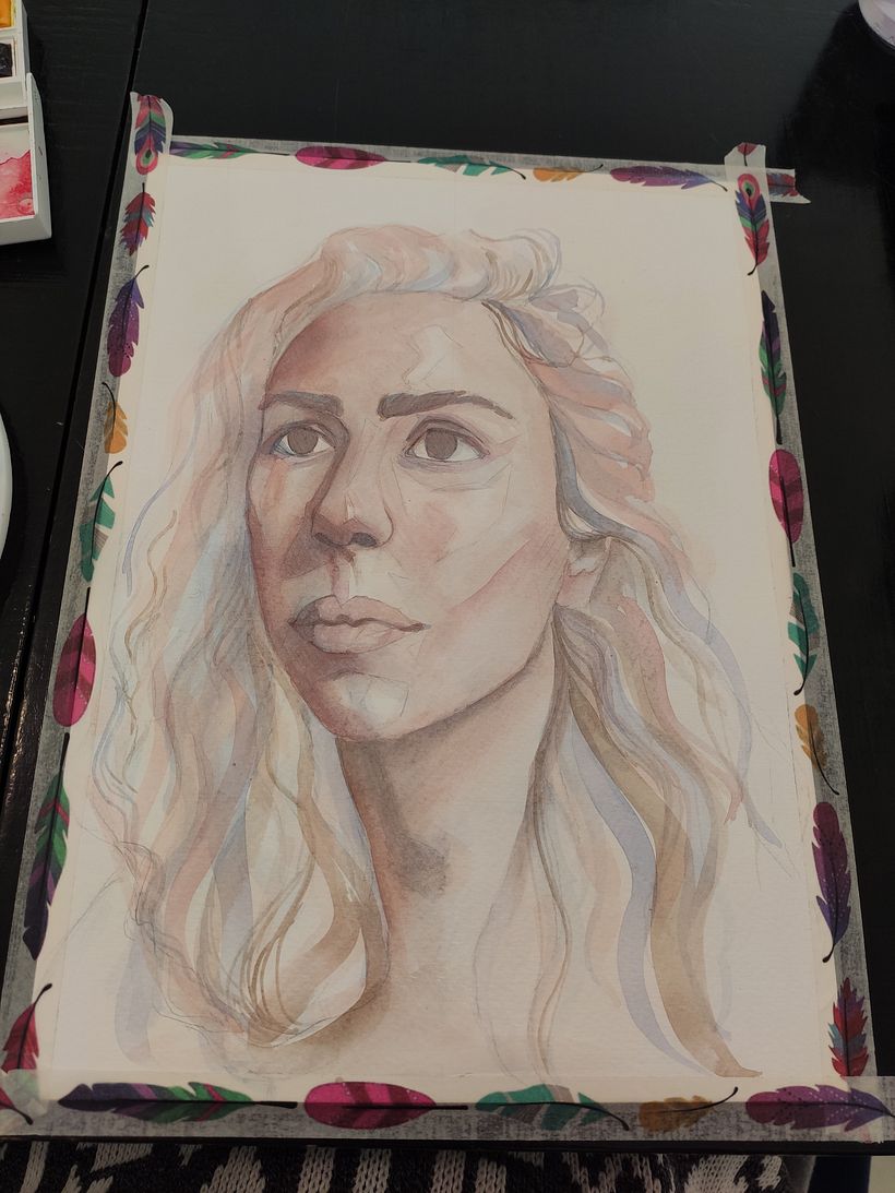 My project in Artistic Portrait with Watercolors course 2