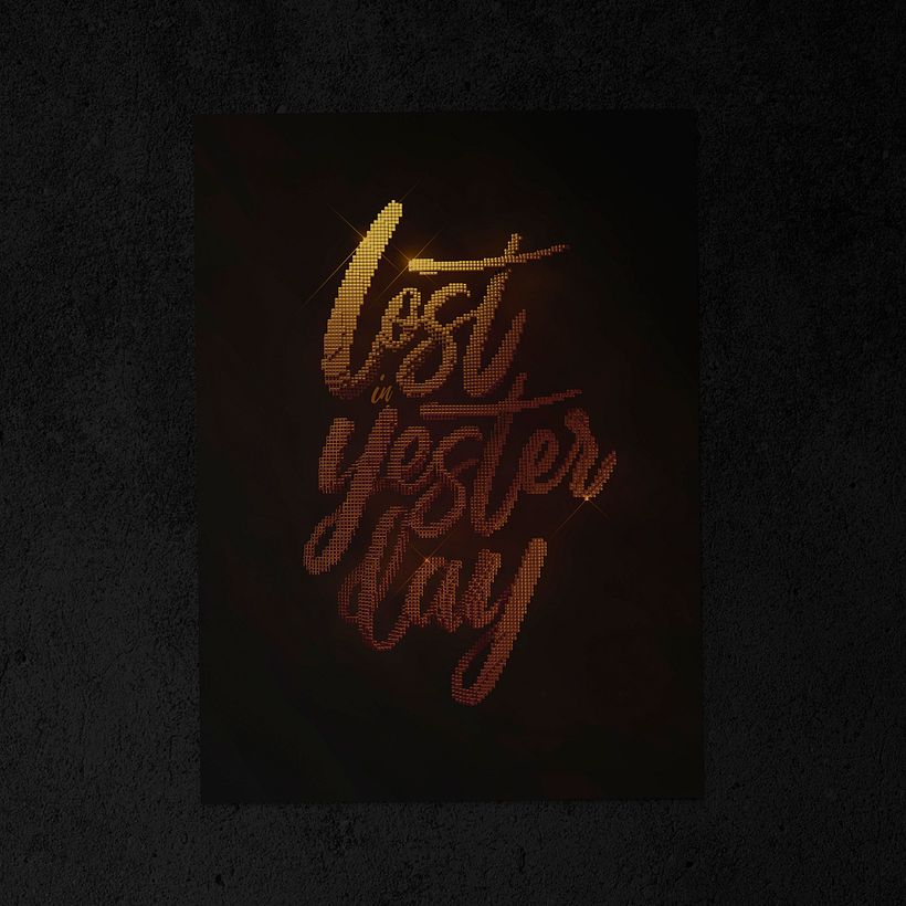 Lost in Yesterday - 3D lettering 2