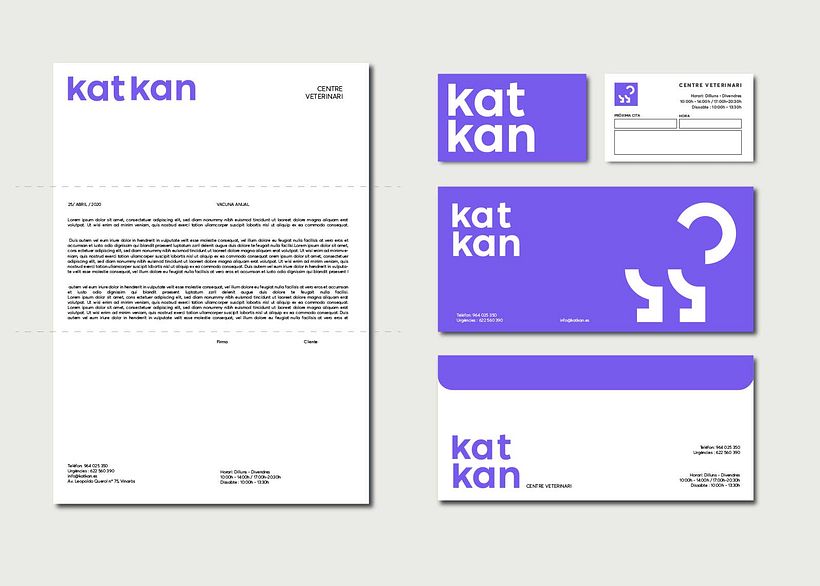 Kat Kan · Centre Veterinari - Identidad corporativa 6