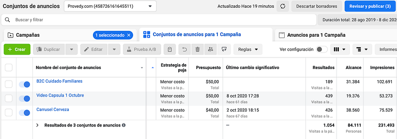Proyecto del curso Google Ads y Facebook Ads desde Cero: Provedy.com 2