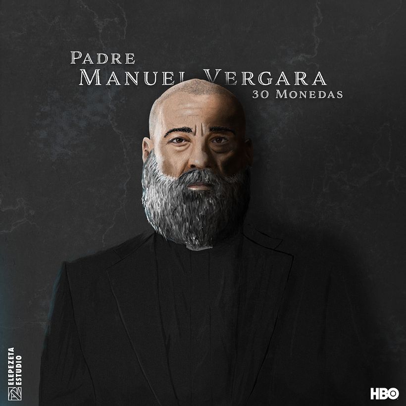 Padre Manuel Vergara ( serie 30 Monedas ) - Ilustrasi tradisional
