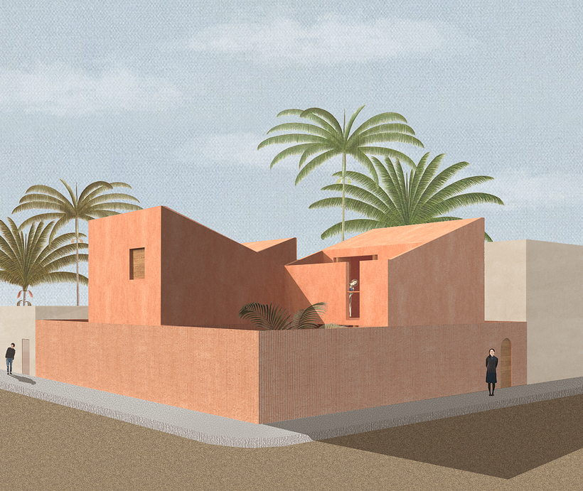 Architectural Visualization Using Digital Collage Project -1