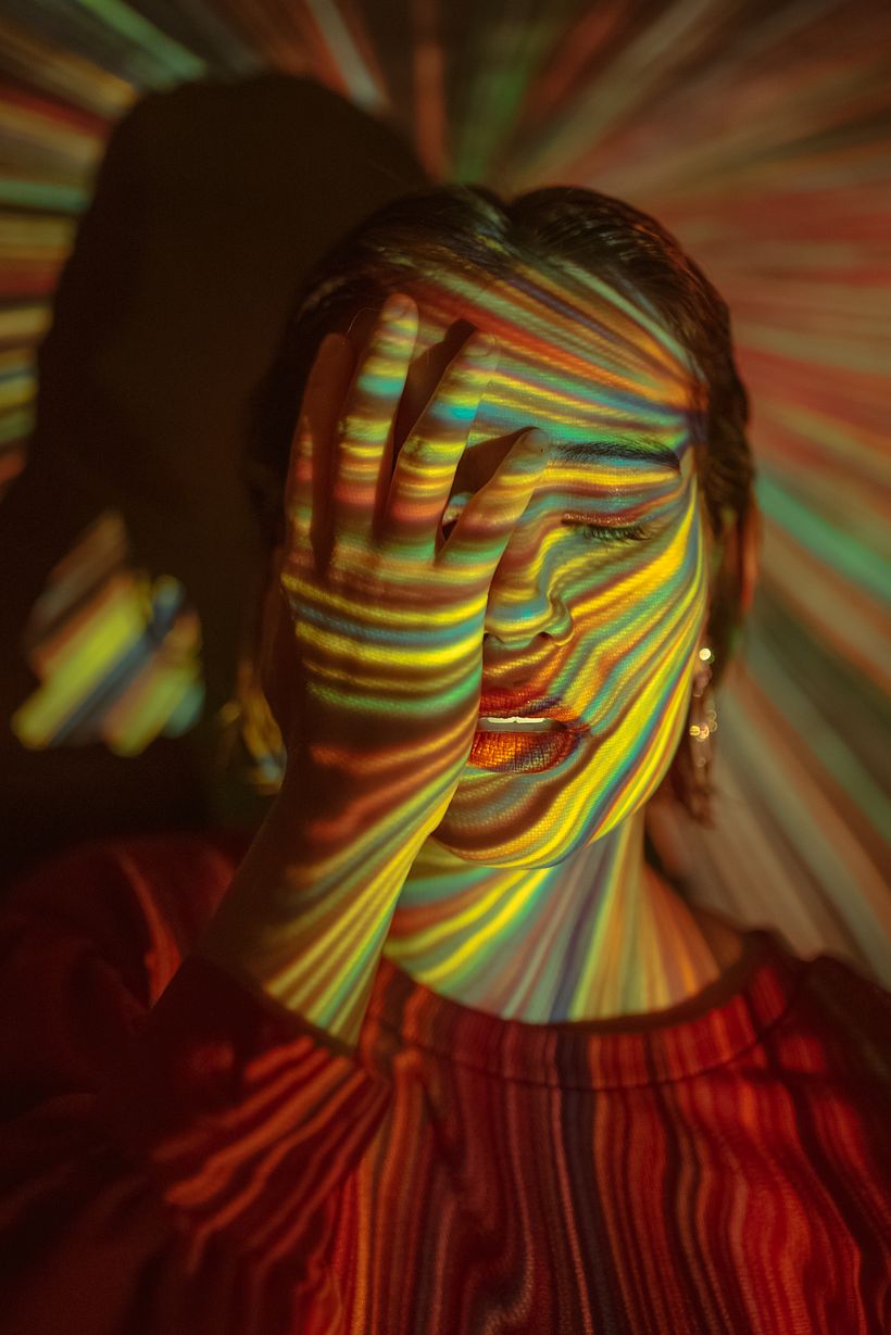 Retratos con proyector como recurso de iluminación. 4