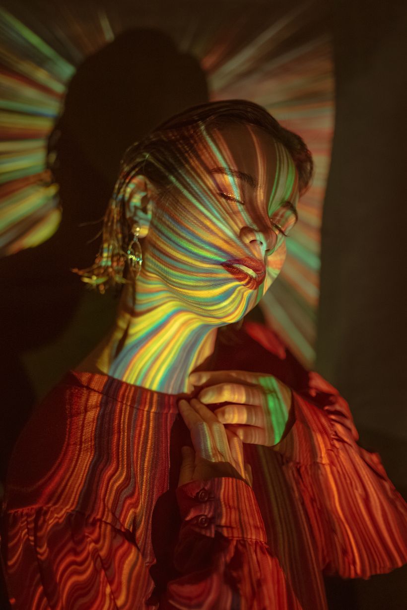 Retratos con proyector como recurso de iluminación. 5