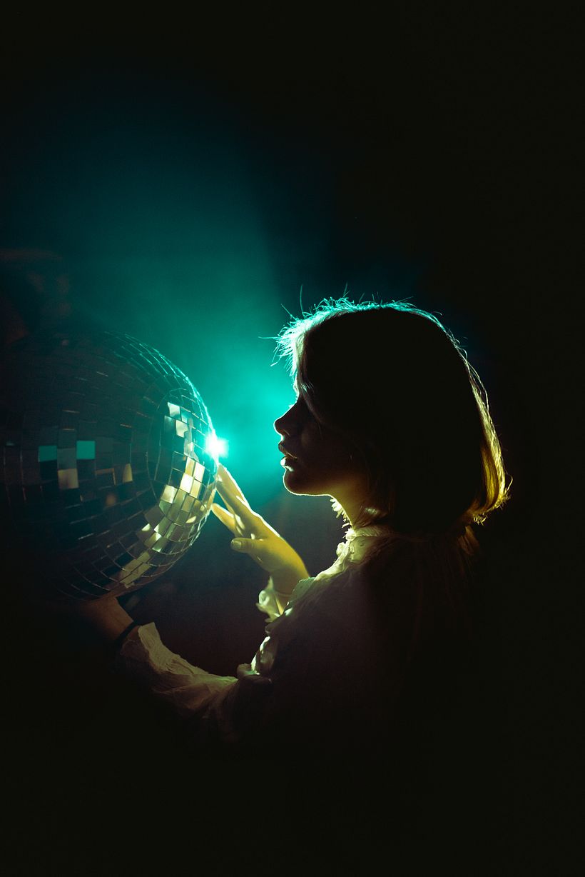 Retratos con proyector como recurso de iluminación. 6