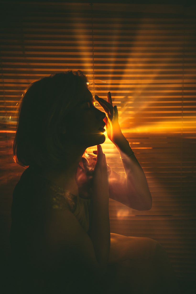 Retratos con proyector como recurso de iluminación. 10
