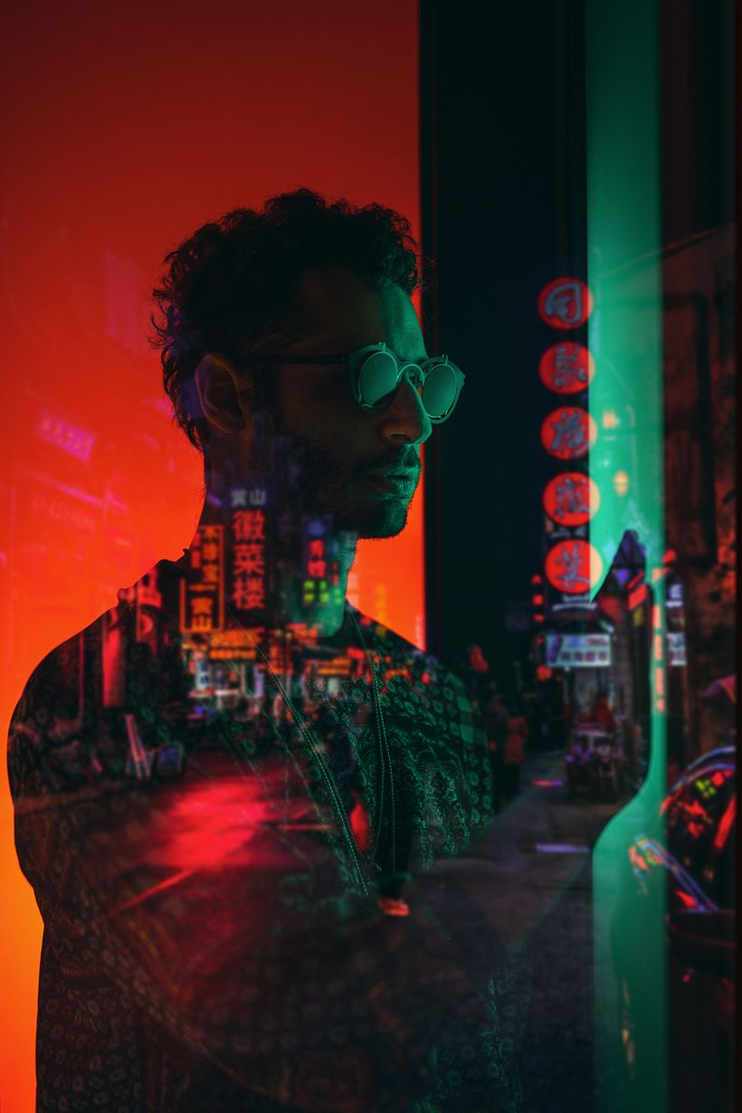 Retratos con proyector como recurso de iluminación. 14