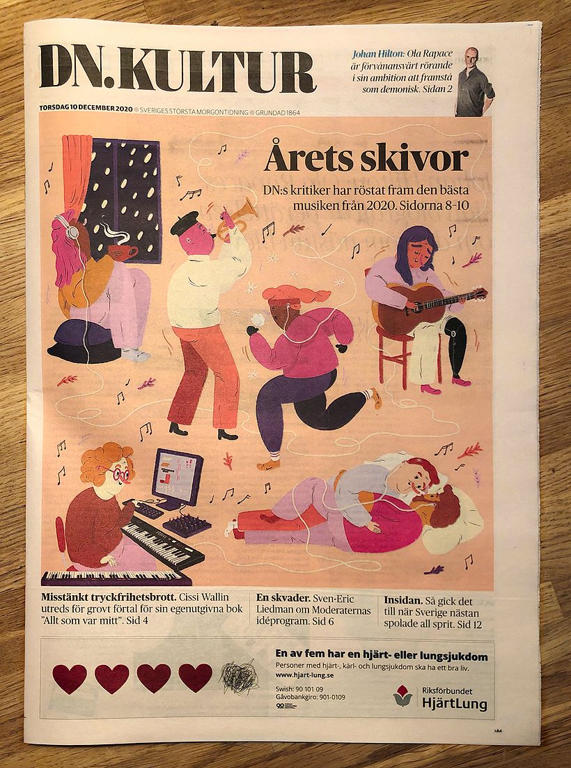 Editorial illustrations: Dagens Nyheter 1