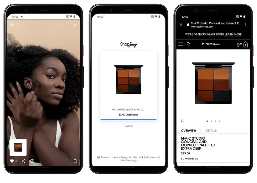 Shoploop: reprodução