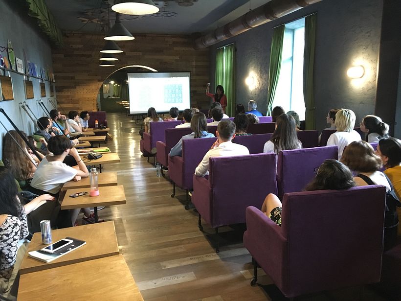 Lecture about Japanese Calligraphy at GEO Lab in Georgia