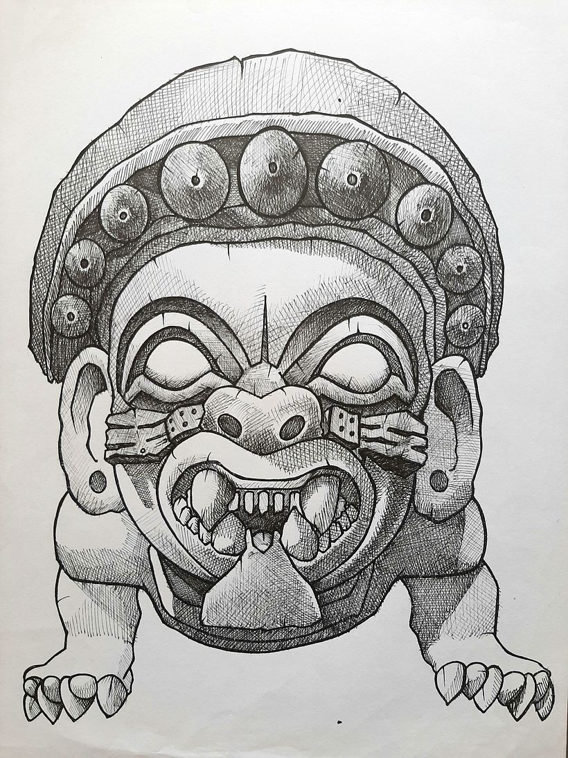 Mi Proyecto del curso: Ilustración con entramados en blanco y negro 0