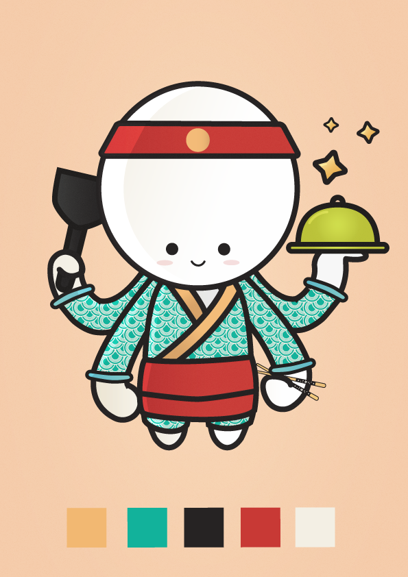 Pulpomon, listo para cocinar. 