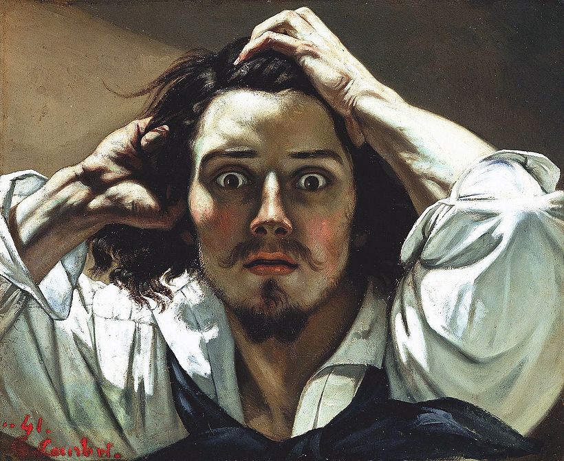 ‘The Desperate Man’, self-portrait by Gustave Courbet (c. 1843)