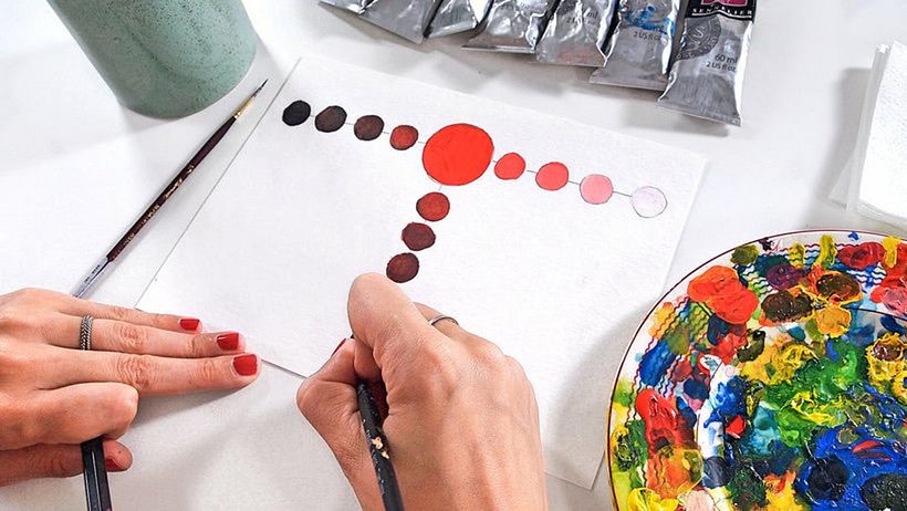 You can use the color wheel to explore different tones and shades