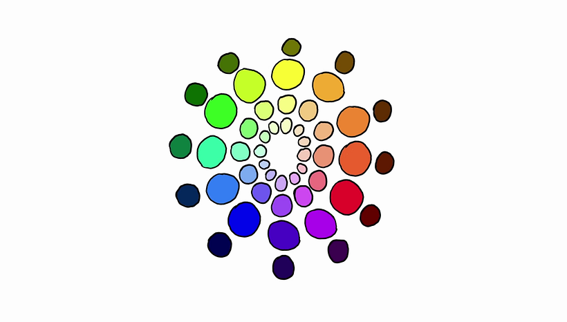 There are many different ways that you present a color wheel