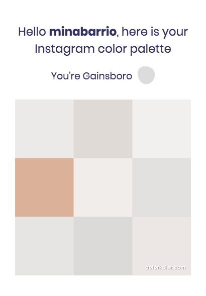 Mina Barrio's colors