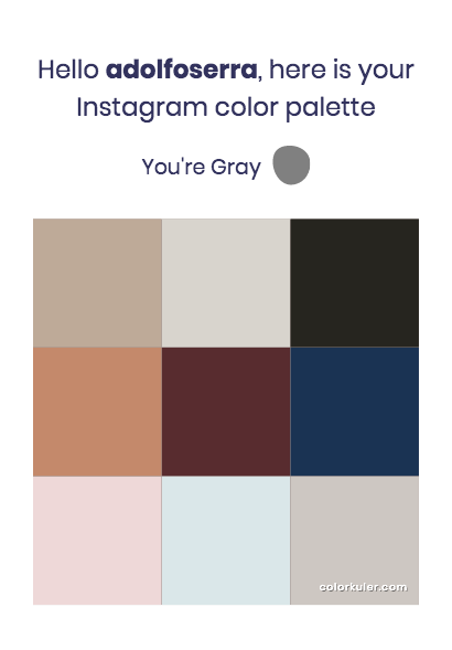Adolfo Serra's colors