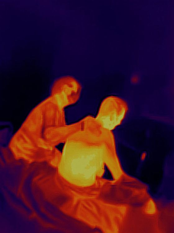 Imagen con cámara térmica