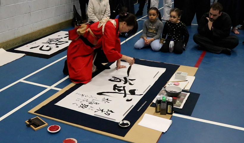 Demonstration at Martial Art Charity Seminar in Fleet UK