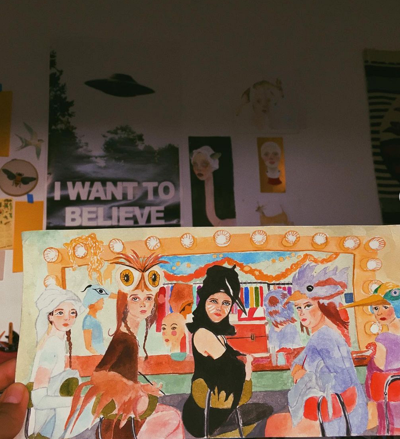 Ilustración de Lynnette Coraje en acuarela