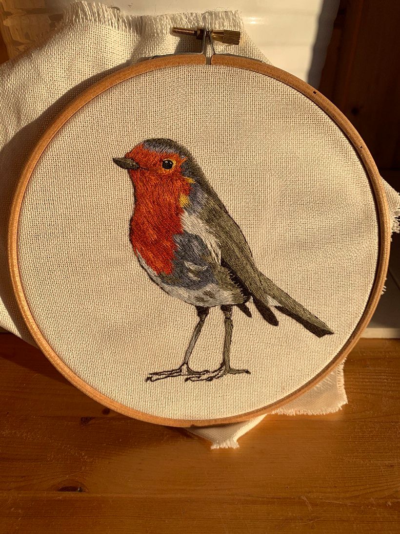 My project in Painting with Thread: Textile Illustration Techniques course -1