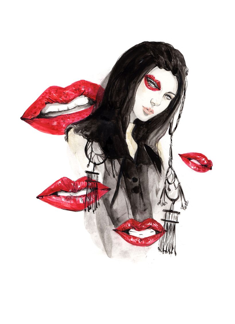 Mason Margiela SS 2016 Paris Haute Couture - Gouache + pencil on paper