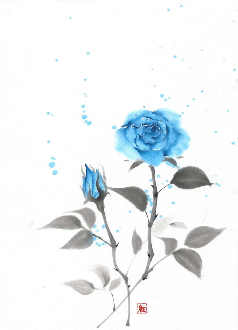 Blue rose