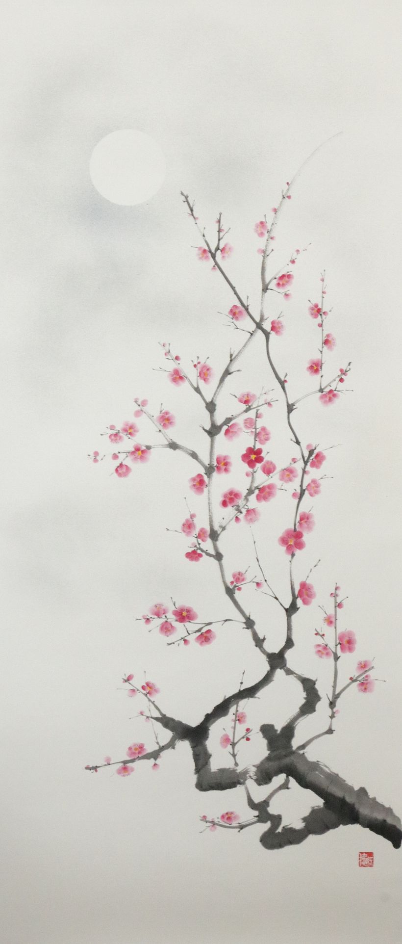 Plum blossoms and the moon 