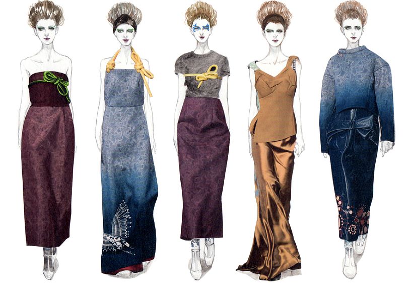 Maison Margiela SS 2016 - Gouache + pencil + collage on paper