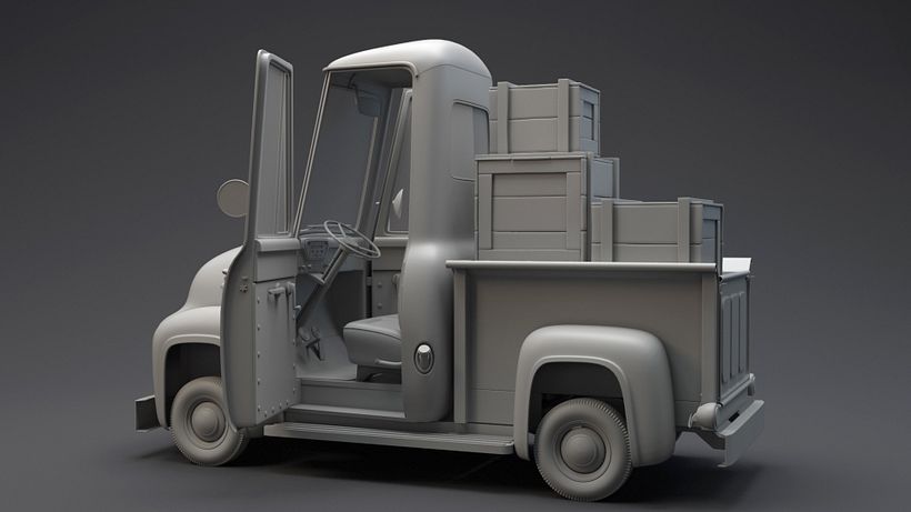 Personal Project - The "Lord" Truck - Practising Sub-D modeling and Cartoon Style