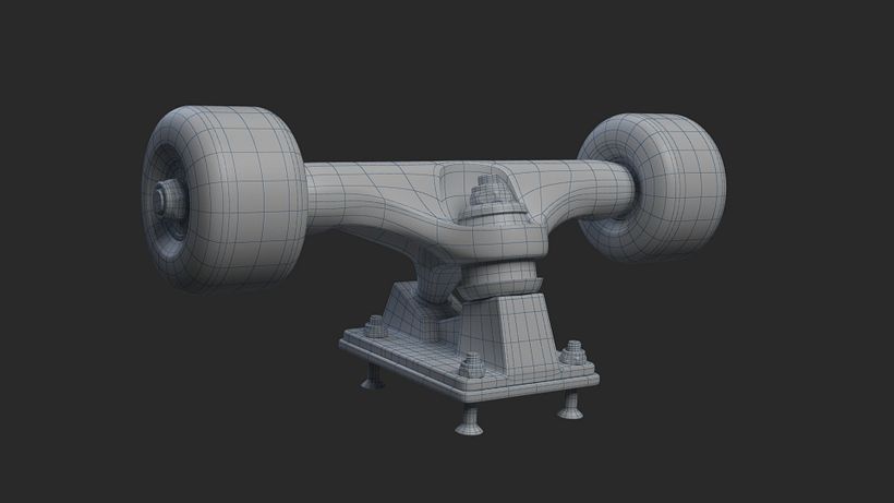 Personal Project - Sk8tboard - Migrating from 3ds max, the skateboard is a good choice to familiarize myself with Maya