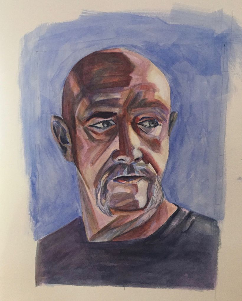 My project in Artistic Portrait with Watercolors course -1