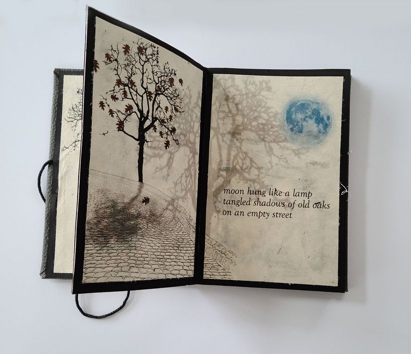My project in Bookbinding of Your Artwork without Folds course 3