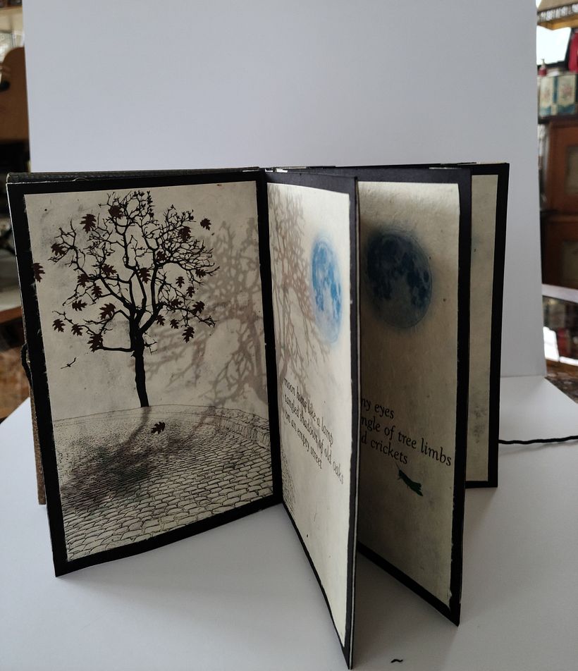 My project in Bookbinding of Your Artwork without Folds course 4