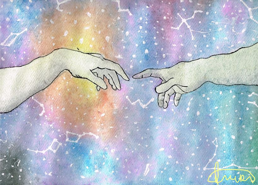 My Course Project  -The Creation Of Adam-  :) 0
