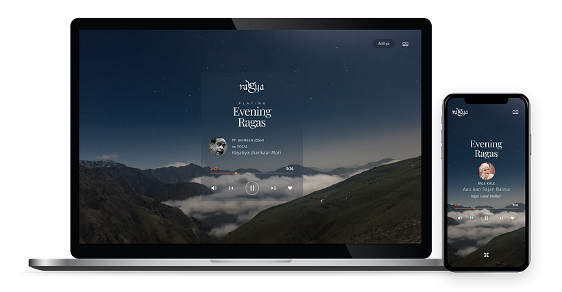 Ragya is the (beautiful) product of meeting of my love for Music as well as design. Making Ragya not just took me deeper into