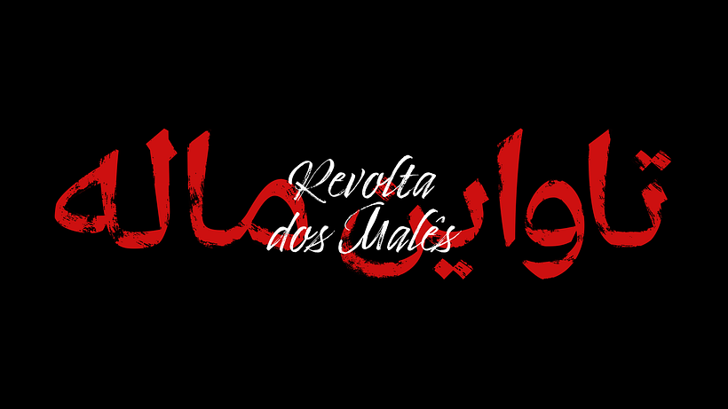 Lettering para título da Série de TV e filme Revolta dos Malês