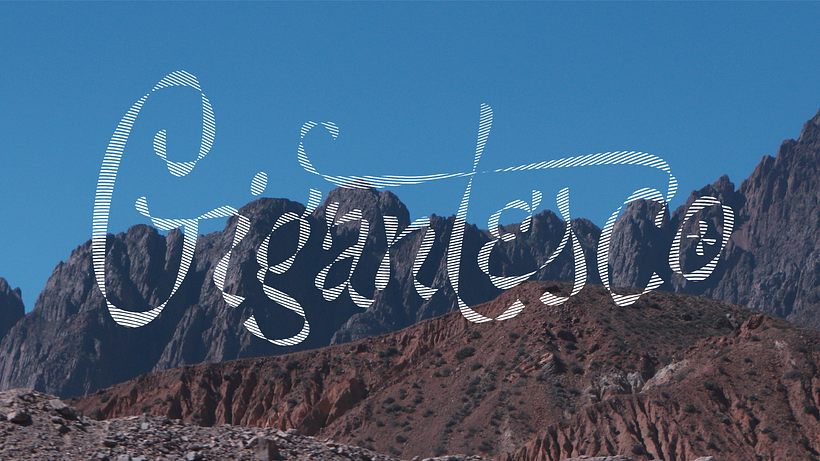 Lettering retorcido
