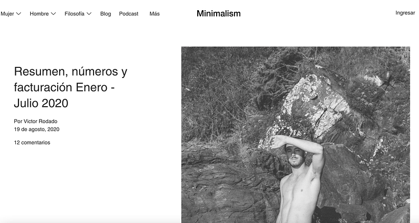The brand Minimalism publishes its earnings in order to be transparent